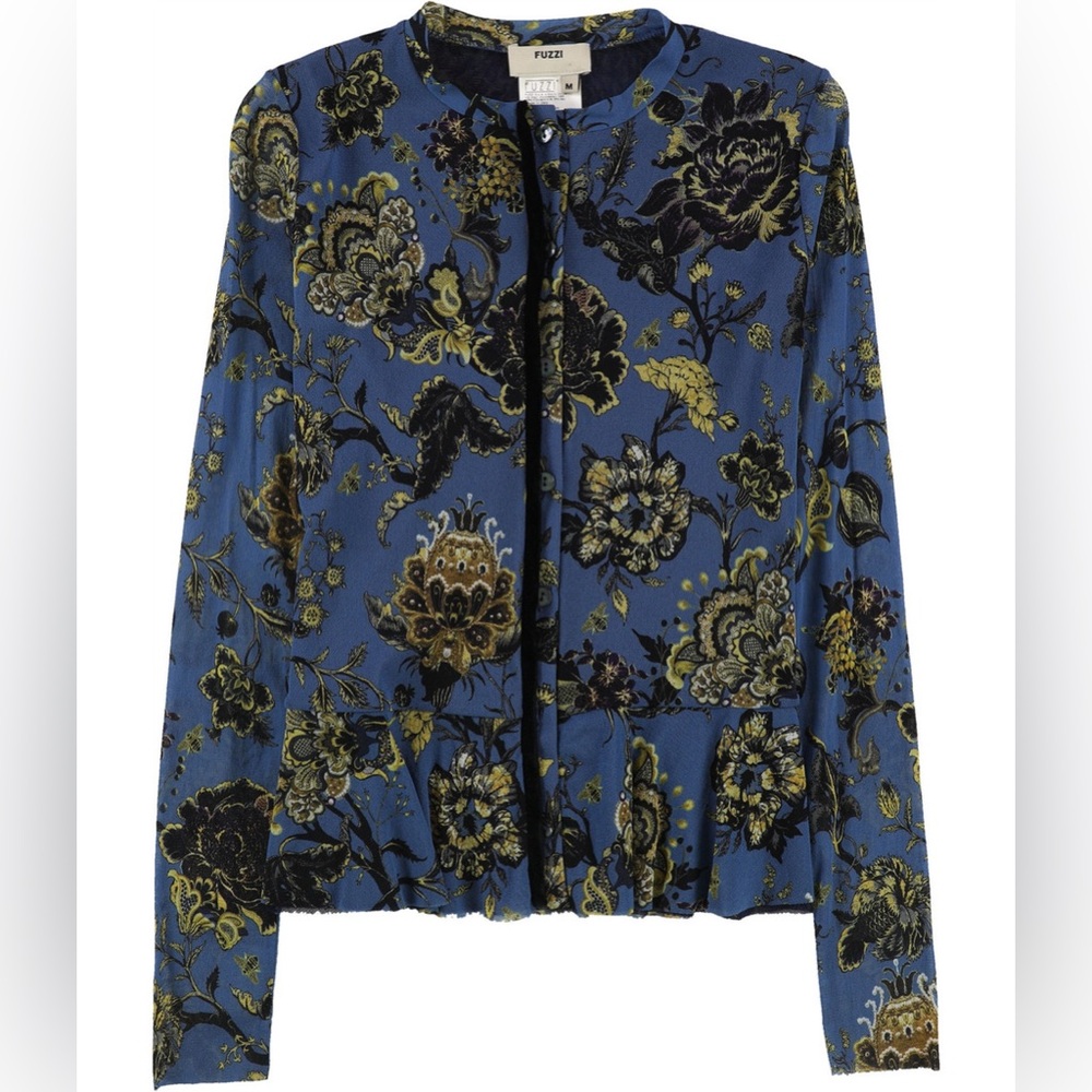 Floral Blue Cardigan